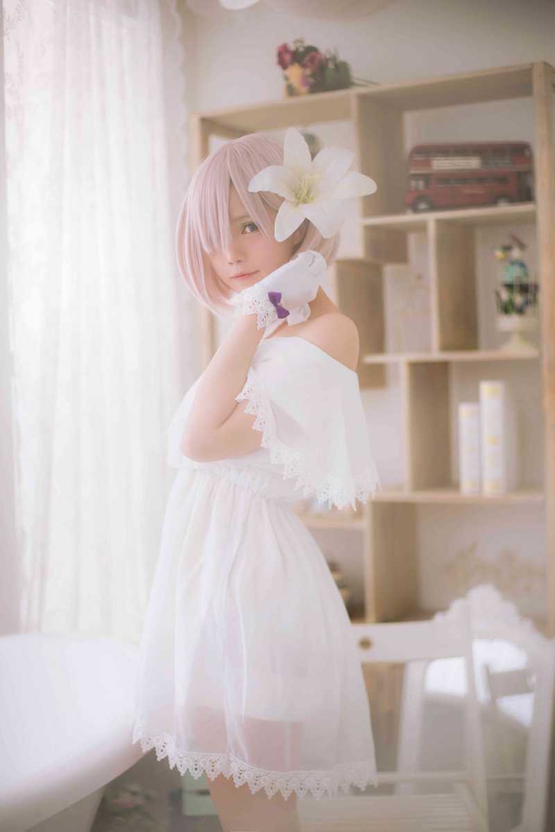 Miu只 – NO.05 Mashu White Dress [27P83MB]-死宅屋